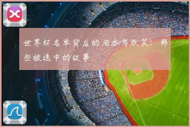 世界杯名单背后的泪水与欢笑:那些被选中的故事