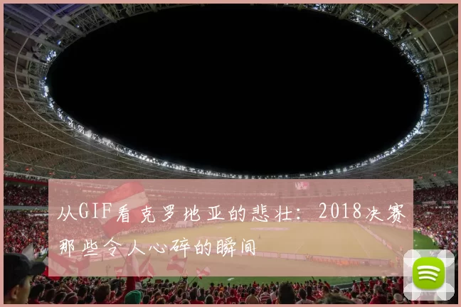 从GIF看克罗地亚的悲壮：2018决赛那些令人心碎的瞬间